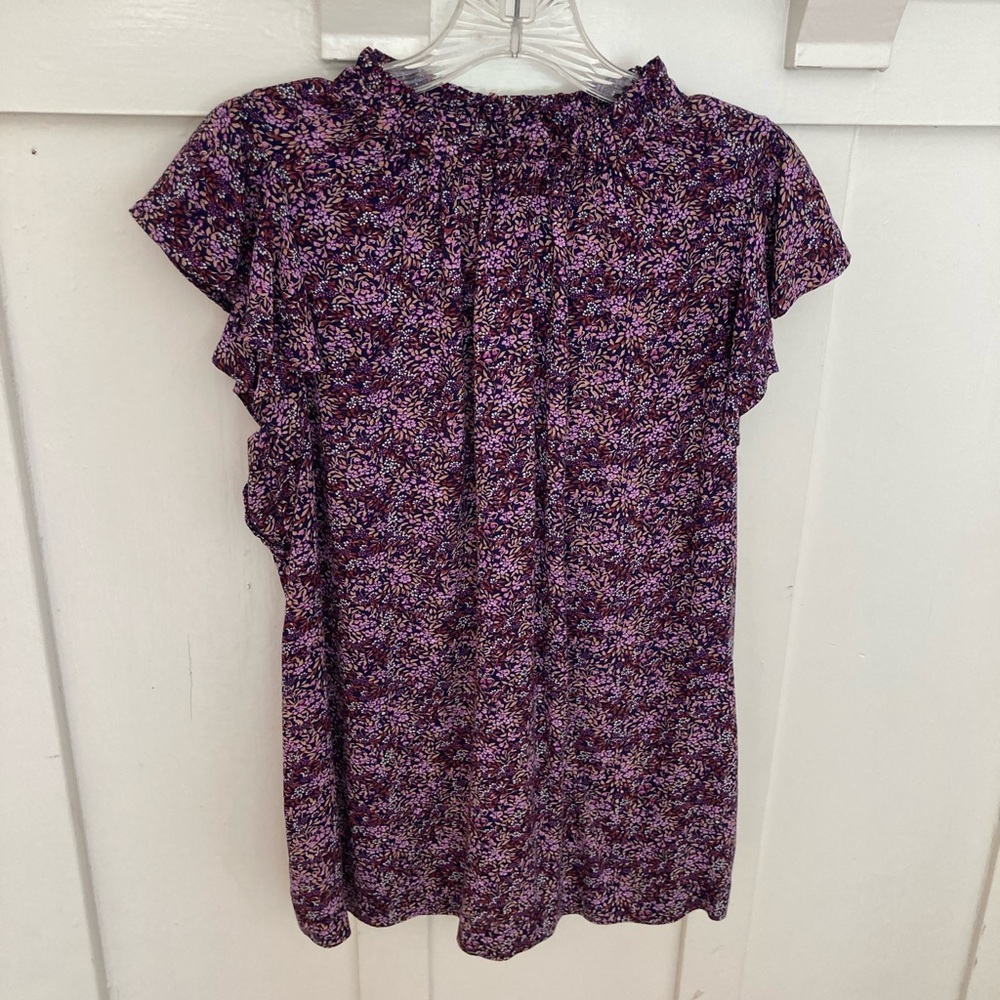 Purple floral top